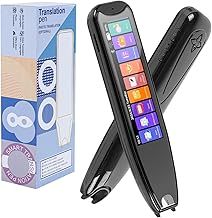 Scan Reader Pen, Portable 134 Language Translator Device, Scan Reader Pen for Voice Translator Device, Wi-Fi Wireless Reading Pen for Dyslexia, Wireless Language Translator (Black)
