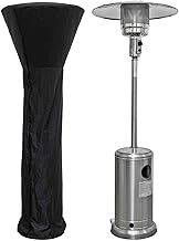 Freestanding Gas Patio Heater 13kW with wheels for Commercial & Domestic Use, Supplied with Cover, Stainless Steel - DG221