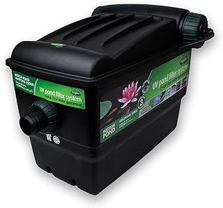 Blagdon 9W Mini-Pond 6-Stage Box Filter 12000 Litre Model with UV Clarifier Light, for Ponds Up-to 12,000 Litres, Black