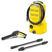 Kärcher K 2 Classic Pressure Washer, Pressure: max. 110 bar, Flow Rate: 360 l/h, Area Coverage: 20 m²/h, Water Filter, Weight: 3.4 kg, high-Pressure Hose and Gun, one-Way Spray Lance, Dirt Blaster