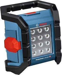 Bosch Professional 18V System Cordless LED Construction Site Floodlight GLI 18V-1200 C (max. brightness 1200 lumen, Connect Ready, without battery/charger)