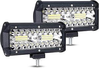 7" LED Pods Light Bar, 2pcs 12V 180W Off-Road Fog Lights for ATV UTV SUV Boat Truck