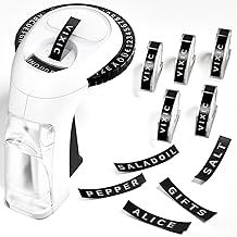 Vixic Embossing Label Maker, Vintage Embossed Label Maker, Retro Embosser Label Printer with 5 Tapes 3/8"(9mm), Inkless Embosser Label Printer for Home and Child DIY-Black