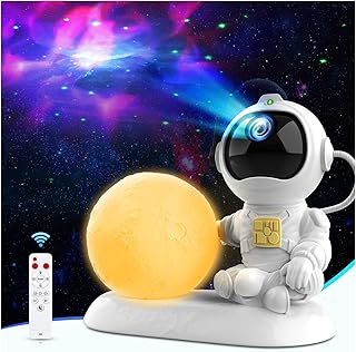 Kaishengyuan Astronaut Galaxy Projector,Star Night Light Projector for Kids and Adults with Timer and Remote Control, Space Starry Ceiling Projector for Bedroom,Gaming Room, Party(A-K980)