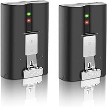 Quick Release Battery for Ring, 2Pack Rechargeable Battery Compatible with Video Doorbell 2/3/3+/4, Stick Up Cam Battery(2/3rd Gen), Spotlight Cam Battery (V4-2)