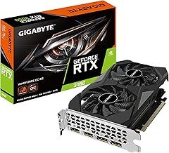 Gigabyte NVIDIA GeForce RTX 3050 WINDFORCE OC Graphics Card - 6GB GDDR6, 96-bit, PCI-E 4.0, 1470MHz Core Clock, 2x DP 1.4, 2x HDMI 2.1, NVIDIA Ampere - GV-N3050WF2OC-6GD