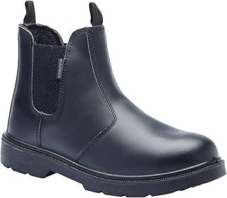 Blackrock Dealer Work Safety Boots, Steel Toe Cap, Chelsea Boots, Mens Womens Ladies, Safety Shoes, Gardening, Black, Horse Riding, Yard, Slip On Shoes, Lightweight - Size 4
