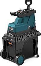 DOVAMAN GT10 Quiet Garden Shredder, Brushless 2500W Motor, 8-Teeth Roller Blade, Shreds Branches up to 40mm, 55L Box, Overload Protection, Adjustable Shredding Capacity for Optimal Branch Shredding