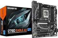 Gigabyte Z790 EAGLE AX Motherboard - Supports Intel Core 14th Gen CPUs, 12+1+１Phases Digital VRM, up to 7600MHz DDR5 (OC), 3xPCIe 4.0 M.2, Wi-Fi 6E, 2.5GbE LAN, USB 3.2 Gen 2