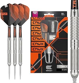 TARGET Darts Crux 90% Tungsten Swiss Point Steel Tip Darts Set