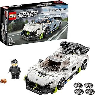 LEGO 76900 Speed Champions Koenigsegg Jesko Racing Sports Car Toy with Driver Minifigure, Racer Model Set for Kids