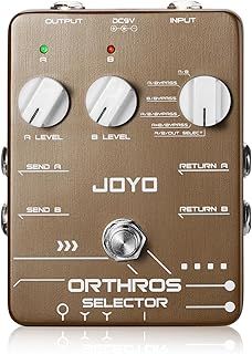JOYO Line Selector Guitar Pedals 6 Modes Switch with AB 2 Effect Loops Independent Control Channel for Electric Guitar Bass (ORTHROS SELECTOR JF-24)