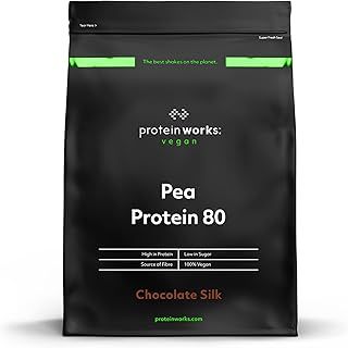 Protein Works - Pea Protein Isolate Protein Powder | 100% Plant-Based & Natural | Gluten Free | No Added Sugar | Chocolate Silk | 1 Kg