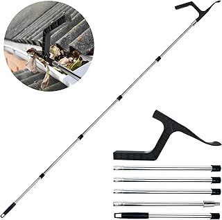 Gutter Cleaning Tools, Telescopic Gutter Cleaner, Gutter Cleaning Pole, Portable Cleaning Scraper Tool for Cleaning Leaves and Debris