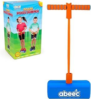 Foam Block Pogo Stick - Boys And Girls Gifts, One Size Kids Toys With Foam Grip Handles. Ideal For Indoor Play Or Outdoor Play - Classic Outdoor Toys For Kids 3 And Above, Children Summer Toys