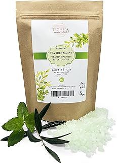 Tea Tree & Mint Paraffin Wax With Essential Oils Skin Therapeutic Treatment for Hands and Feet 1kg