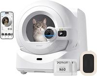 PETKIT PUROBOT ULTRA Self Cleaning Cat Litter Tray with AI-Powered Camera, 70L Large Automatic Litter Box, Health Monitor, Waste Self-Packing, Odour Free, xSecure Smart Robot Litter Box for Multi-cats