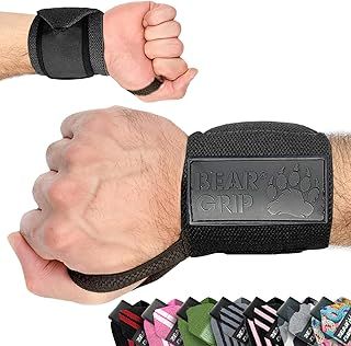 BEAR GRIP - Weight lifting wrist support wraps (Sold in pairs)