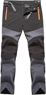 Men's Outdoor Hiking Trousers Windproof Breathable Comfortable Sports Walking Trousers Casual Pants Zipper Pockets