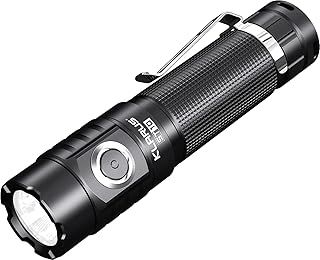 ST10 Rechargeable LED Torch,1100 Lumens EDC Torch, IPX8 Waterproof,200 Hours Max Runtime 2600mAh Battery, Pocket Torches for Camping Hiking Cycling Emergency
