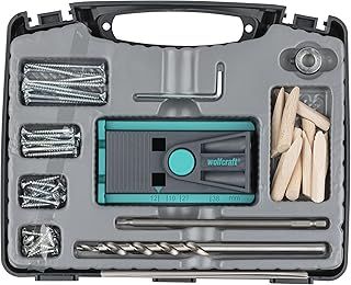 wolfcraft Undercover Jig Set TX, 55 pcs. I 4642100 I Complete Sets for Invisible fastenings