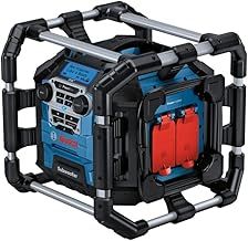 Bosch Professional 18V System Radio GPB 18V-5 SC (incl. Aux. Cable, 2x 1.5 V LR6 battery (AA))