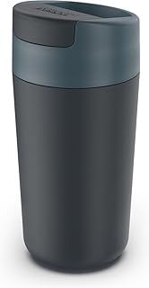 Joseph Joseph Sipp Travel mug, Hygienic, Leakproof reusable mug, Coffee & Tea Cup with Lid - 454 ml (16 fl. oz) - Blue
