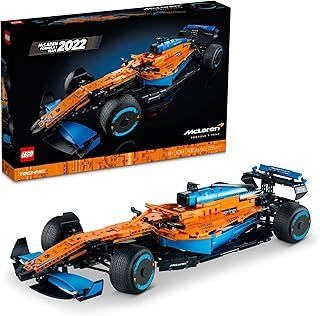 LEGO 42141 Technic McLaren Formula 1 2022 Replica Race Car Model Building Kit, F1 Motor Sport Set Birthday Gift Idea for Adults, Men, Women, Him, Her, Husband, Collectible Home Decor
