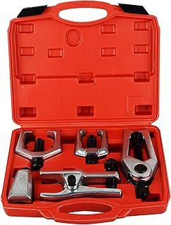 DAYUAN 5pcs Professional Front End Service Tool Kit, Pitman Arm Puller, Ball Joint Separator Tie Rod Remover Tool