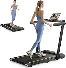 2 In 1 Home Folding Treadmill, Dual LED Screen, 2.5HP Silent Treadmill, 16KM/H, Bluetooth Speaker, Heart Rate, 12 Modes, App and Wireless Remote Control