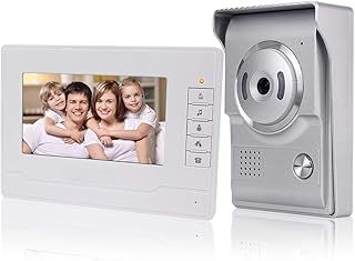 KDL Video Intercom System Smart Video Door Phone Doorbell 7 Inch 480P Waterproof Outdoor IR Camera with Monitor for Home (1 Monitor)