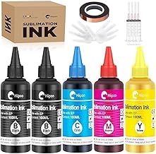 Hiipoo Sublimation Ink Refill for ET2400 ET-2720 ET-2760 ET-2800 ET-2803 ET-2850 ET-4800 ET-15000 ET-3760 Inkjet Printer Heat Press on Mugs T Shirts Pillows 500ml