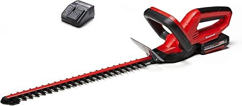 Einhell Power X-Change 18V Cordless Hedge Trimmer With Battery and Charger - 46cm (18 Inch) Cutting Length, Laser-Cut Diamond-Ground Steel Blades - GE-CH 1846 Li Hedge Cutter Kit