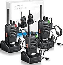 eSynic 3Pack Professional Walkie Talkies for Adults Rechargeable Walkie Talkies Best 16CH Walkie Talkies Hand Free VOX Walkie Talkies With Earpieces& LED Lights Wonderful Gifts For Adults Kids etc