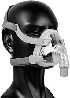 Full Face Mask Silicone Gel with Free Adjustable Headgear for Sleep (M)