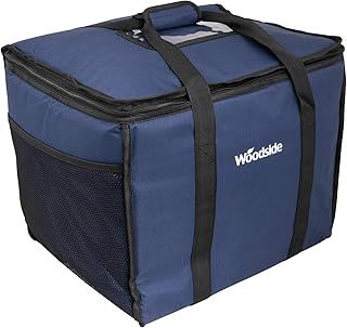 Woodside Extra Large 50L Insulated Cooler Bag For Hot/Cold Food & Drink, Home Delivered Foods, Takeaway Delivery Driver Catering Cool Box