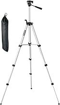 Original Einhell tripod for laser measuring devices (measuring device accessories, height adjustable 37 cm – 110 cm, 37 cm transport height in bag, 1/4" thread)