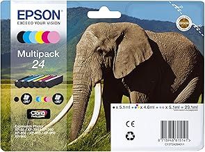 Epson 24 Elephant Genuine Multipack, 6-colours Claria Photo HD Ink Cartridges