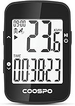 COOSPO Bike Computer Wireless GPS BC26, Bluetooth Cycle Computer GPS IPX7 Waterproof, Bike Speedometer Odometer with 2.3 Inch Auto-Backlight, Bicycle Computer Support CooSpoRide