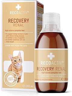 Recovery Renal for cats, 1 x 280 ml, high-calorie complete diet food for cats with kidney dysfunction and increased energy requirements during recovery, to promote weight gain