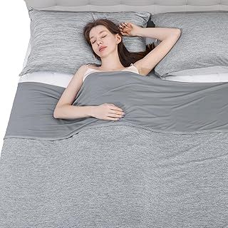 Elegear Cooling Blanket for Summer, Q-Max 0.5 Japanese Arc-Chill 3.0 Cool Fiber Throw for Hot Sleepers, Night Sweats, Adult Kids Sofa Car Travel, Lightweight, Single Bed, 130x170cm, Gray