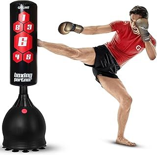 Gallant 5.5ft Free Standing Punch Bag-Heavy Duty Pedestal Stand Boxing Bag for Kickboxing Martial Arts MMA Dummy Muay Thai Home Gym Training Equipment for Men and Women