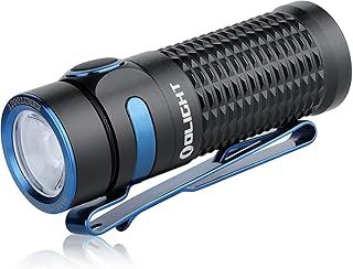 OLIGHT Baton 3 Pocket Torch 1200 Lumens LED Compact Magnetic Rechargeable EDC Flashlight for Camping Hiking Dog Walking (Black)