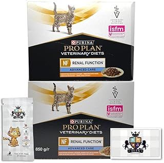Purina Pro Plan Veterinary Diets Feline NF Renal Function 85g x 10 Chicken And 85g x 10 Salmon – 2 PACK