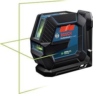 Bosch Professional Laser Level GLL 2-15 G (green laser, interior, LB 10 mount, visible working range: up to 15m, 4x AA battery, in cardboard box)