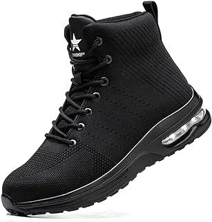 Rona Shoes Safety Boots Work Boots Steel Toe Cap Boots Safety Shoes Steel Toe Shoes Safety Trainers Work Shoes Lightweight Comfortable Slip On Men's Women's Ladies