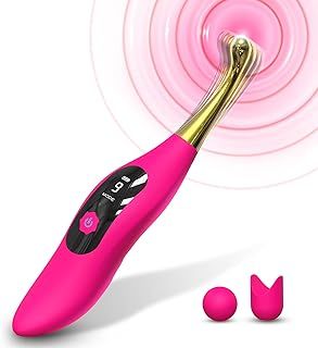 Vibrator Thrusting Dildo for Women - G-spot Stimulation, Waterproof Dildo Rabbit Vibrator with 9 Vibrating Modes Dual Motor Stimulator with LCD Screen Display for Women Massage Wand