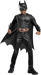 Rubies Official DC Batman The Dark Knight Child's Costume, Superhero Fancy Dress Halloween