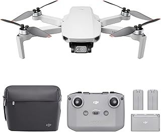 DJI Mini 2 Fly More Combo - Ultralight and Foldable Drone Quadcopter, 3-Axis Gimbal with 4K Camera, 12MP Photo, 31 Minutes Flight Time, OcuSync 2.0 HD Video Transmission,QuickShots with DJI Fly App