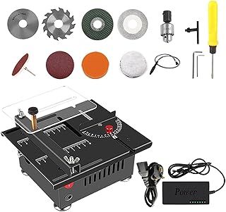 Mini Multi-Functional Table Saw for Crafts,100W Multi-Functional Desktop Electric Saw 0-16mm Cutting Depth,0-90° Angle Adjustable,Flexible Shaft,for Wood,Plastic,Acrylic Cutting